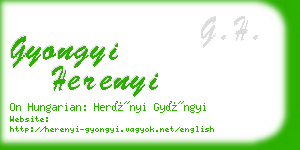 gyongyi herenyi business card